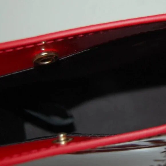 Yves Saint Laurent Makeup Pouch YSL Beaute Red Clutch Cosmetic New Without Tag - Picture 5 of 6